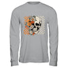 Checkered Boho Floral Skull Halloween Women Spooky Season Shirt & Hoodie | teecentury