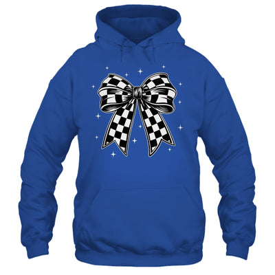 Checkered Bow Tie Flag Automobile Motor Race Car Racing Team Shirt & Tank Top | teecentury