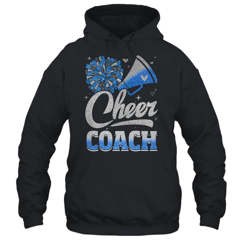 Cheer Coach Funny Cheerleader Cheerleading Blue Women Girl Shirt & Tank Top | teecentury