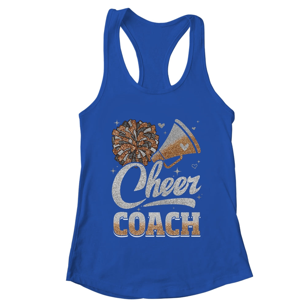 Cheer Coach Funny Cheerleader Cheerleading Brown Women Girl Shirt & Tank Top | teecentury