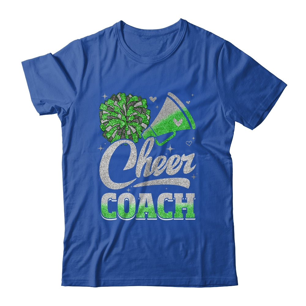 Cheer Coach Funny Cheerleader Cheerleading Green Women Girl Shirt & Tank Top | teecentury