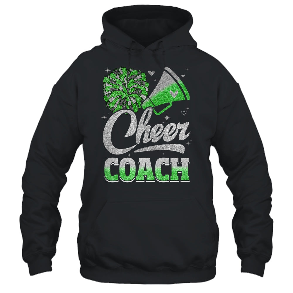 Cheer Coach Funny Cheerleader Cheerleading Green Women Girl Shirt & Tank Top | teecentury