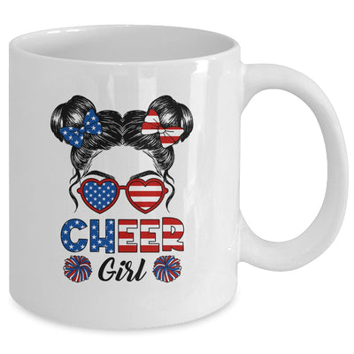 Cheer Girl American Flag Cheerleading Cheerleader Youth Teen Mug | teecentury