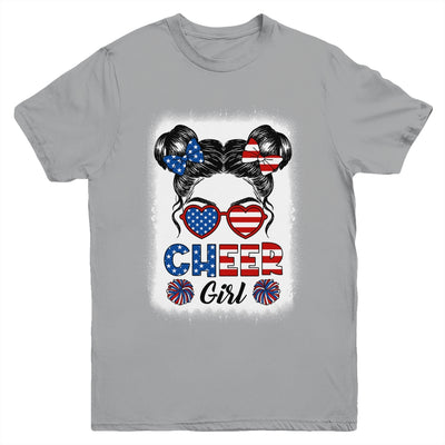 Cheer Girl American Flag Cheerleading Cheerleader Youth Teen Youth Shirt | teecentury