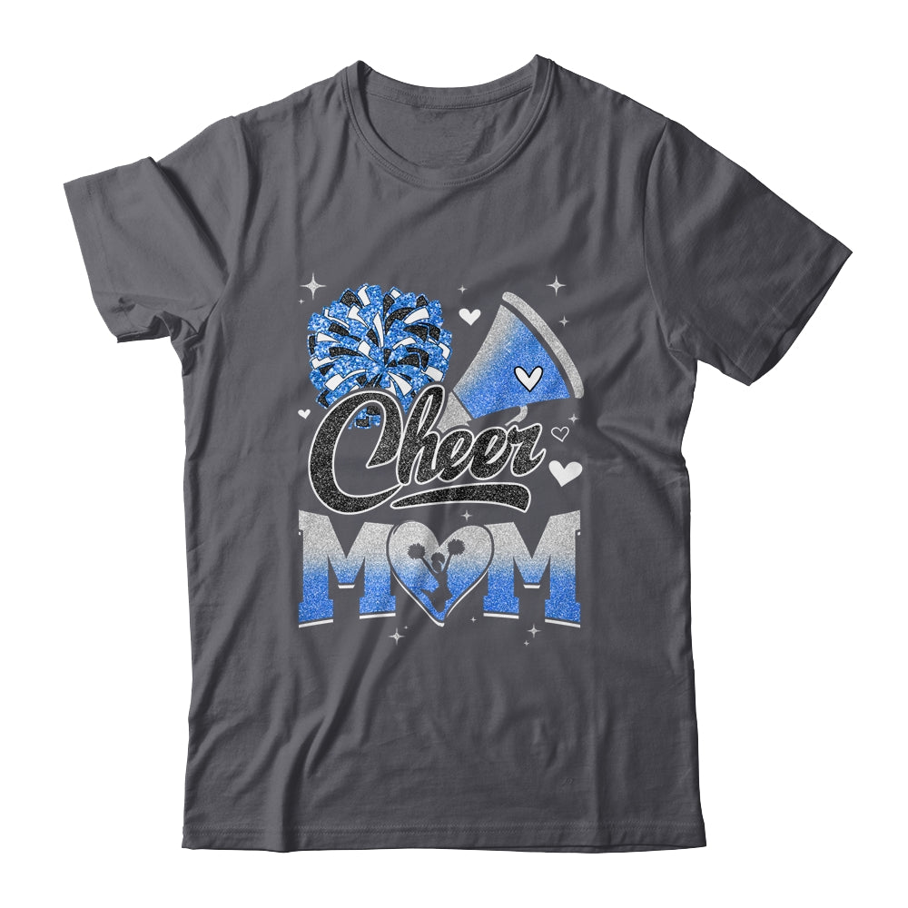 Cheer Mom Blue Cheerleading Football For Women Graphic Shirt & Tank Top | teecentury