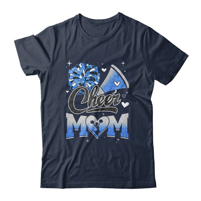 Cheer Mom Blue Cheerleading Football For Women Graphic Shirt & Tank Top | teecentury
