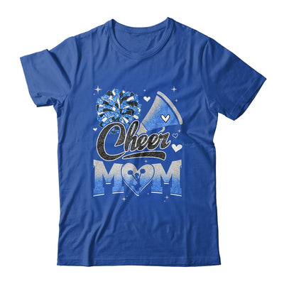 Cheer Mom Blue Cheerleading Football For Women Graphic Shirt & Tank Top | teecentury