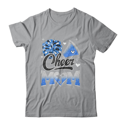 Cheer Mom Blue Cheerleading Football For Women Graphic Shirt & Tank Top | teecentury