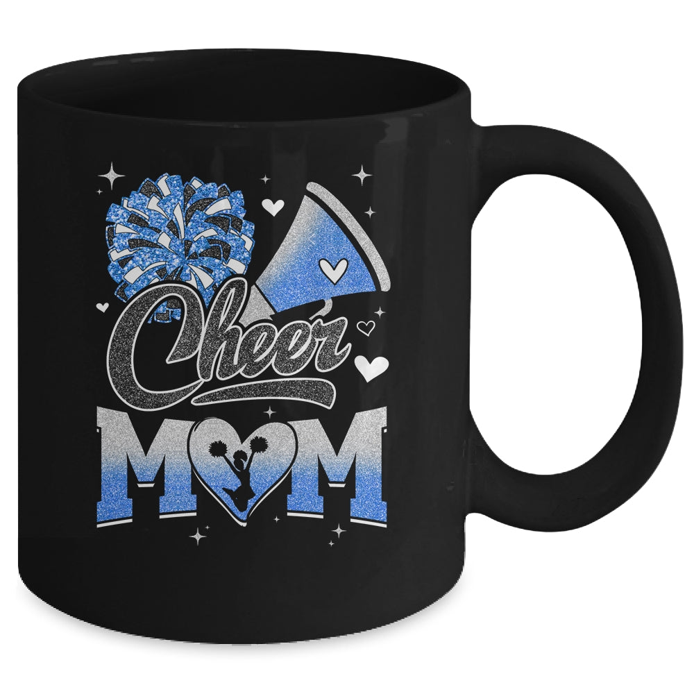 Cheer Mom Blue Cheerleading Football For Women Graphic Mug | teecentury