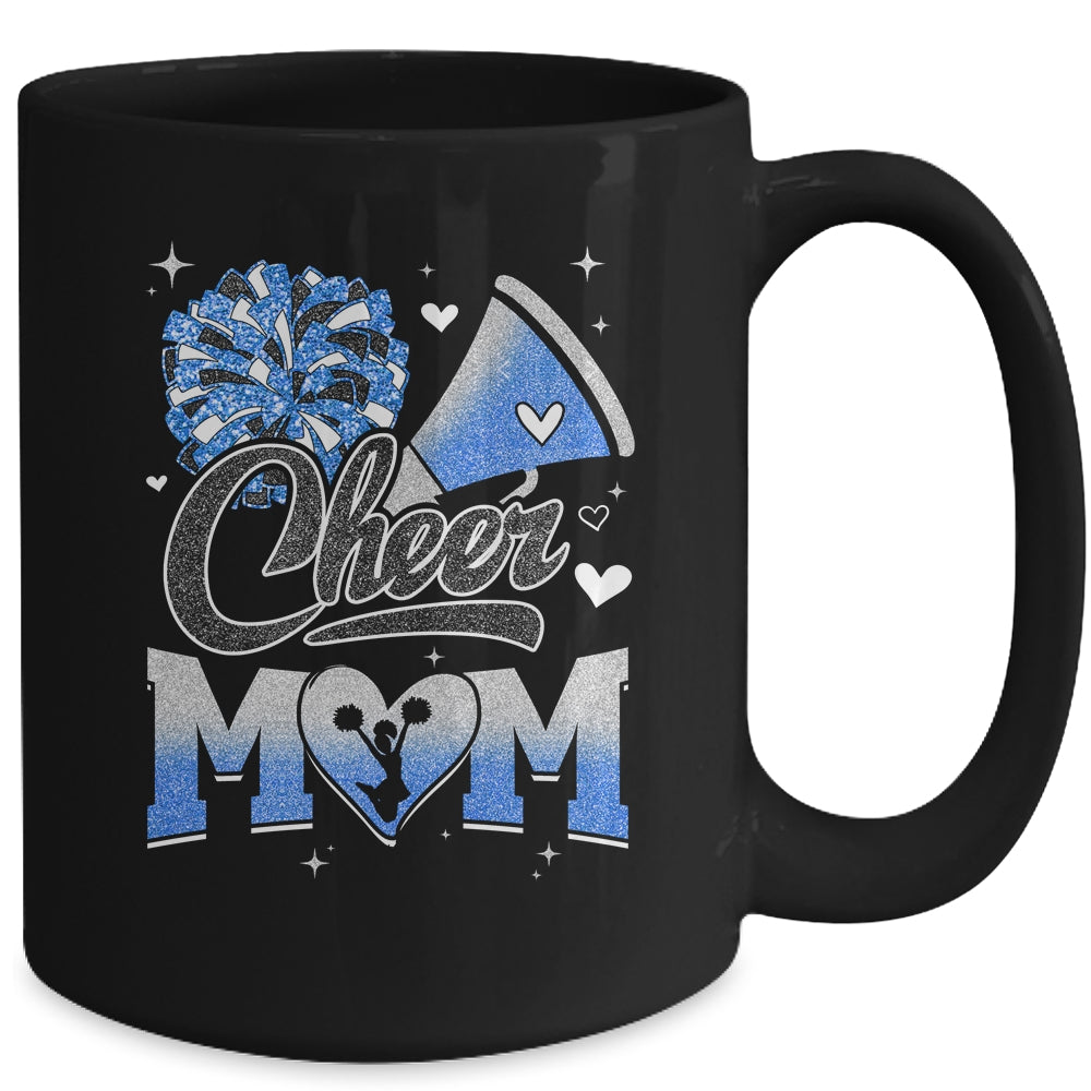 Cheer Mom Blue Cheerleading Football For Women Graphic Mug | teecentury