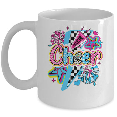 Cheer Mom Cheerleader Coquette Bow Colorful Football Season Mug | teecentury