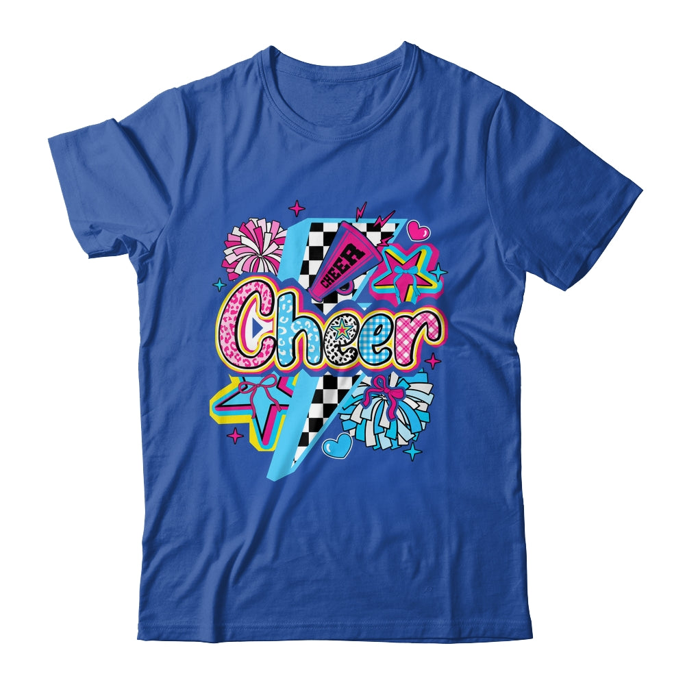 Cheer Mom Cheerleader Coquette Bow Colorful Football Season Shirt & Tank Top | teecentury