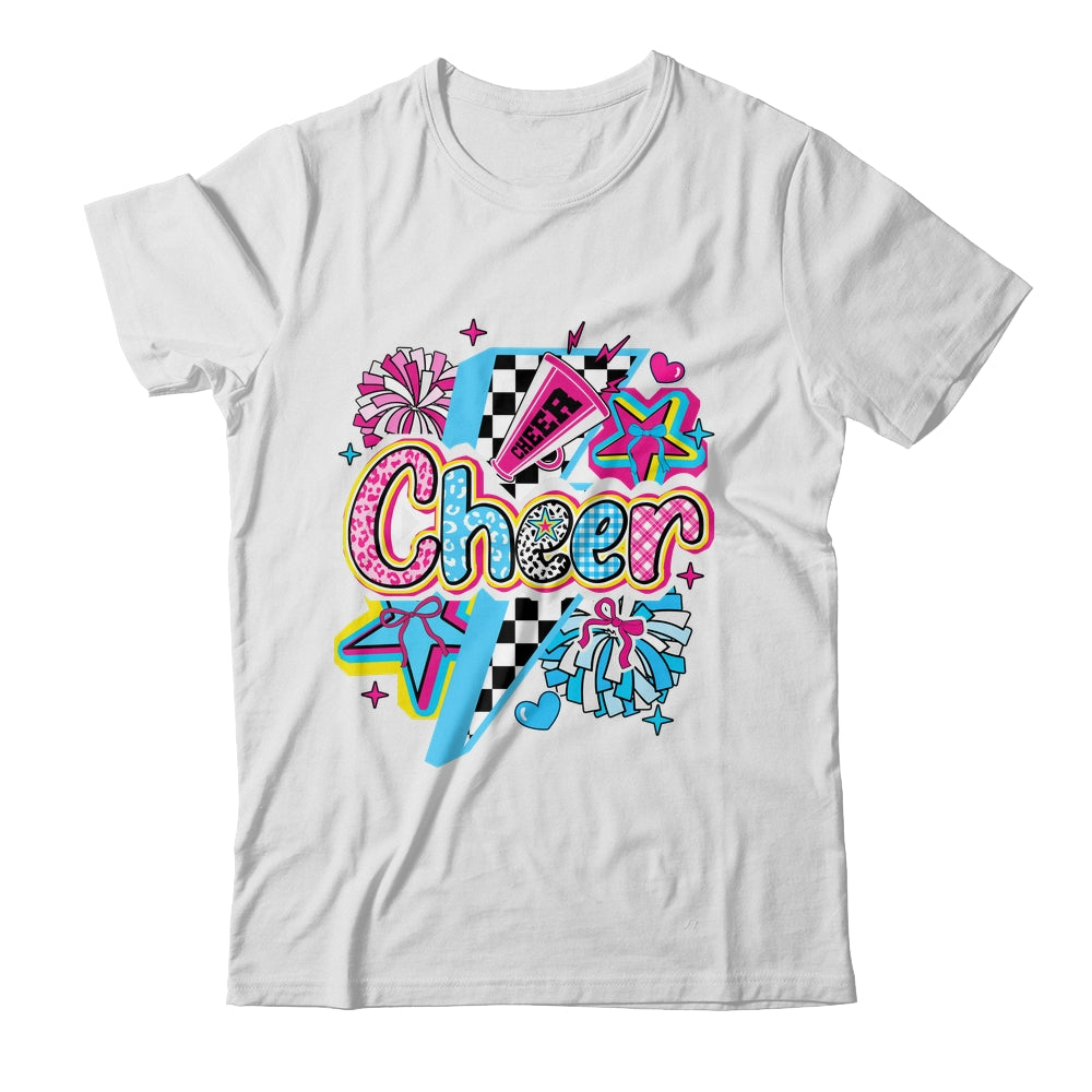 Cheer Mom Cheerleader Coquette Bow Colorful Football Season Shirt & Tank Top | teecentury