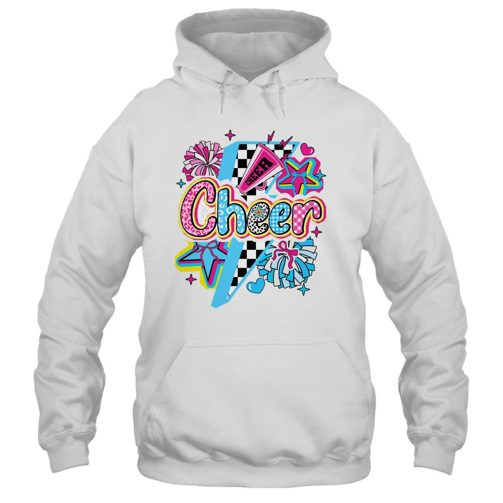 Cheer Mom Cheerleader Coquette Bow Colorful Football Season Shirt & Tank Top | teecentury