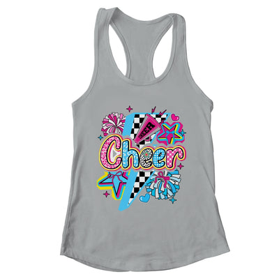Cheer Mom Cheerleader Coquette Bow Colorful Football Season Shirt & Tank Top | teecentury