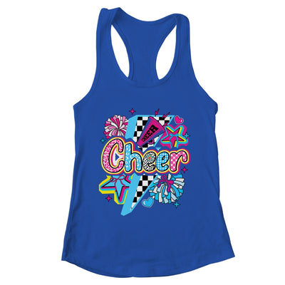 Cheer Mom Cheerleader Coquette Bow Colorful Football Season Shirt & Tank Top | teecentury