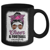 Cheer Mom Football Son Daugher Cheerleading Cheer Bleached Mug | teecentury