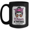 Cheer Mom Football Son Daugher Cheerleading Cheer Bleached Mug | teecentury