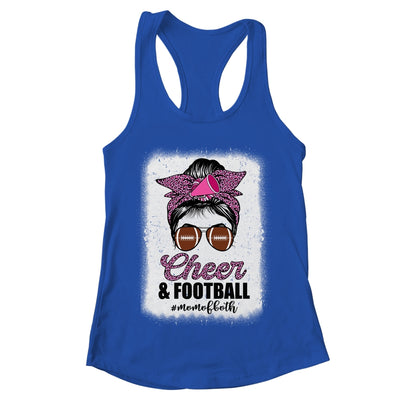 Cheer Mom Football Son Daugher Cheerleading Cheer Bleached Shirt & Tank Top | teecentury