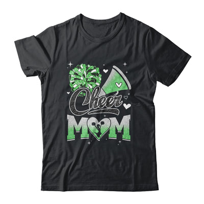 Cheer Mom Green Cheerleading Football For Women Graphic Shirt & Tank Top | teecentury