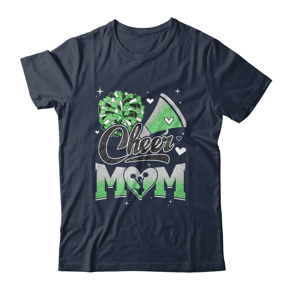 Cheer Mom Green Cheerleading Football For Women Graphic Shirt & Tank Top | teecentury