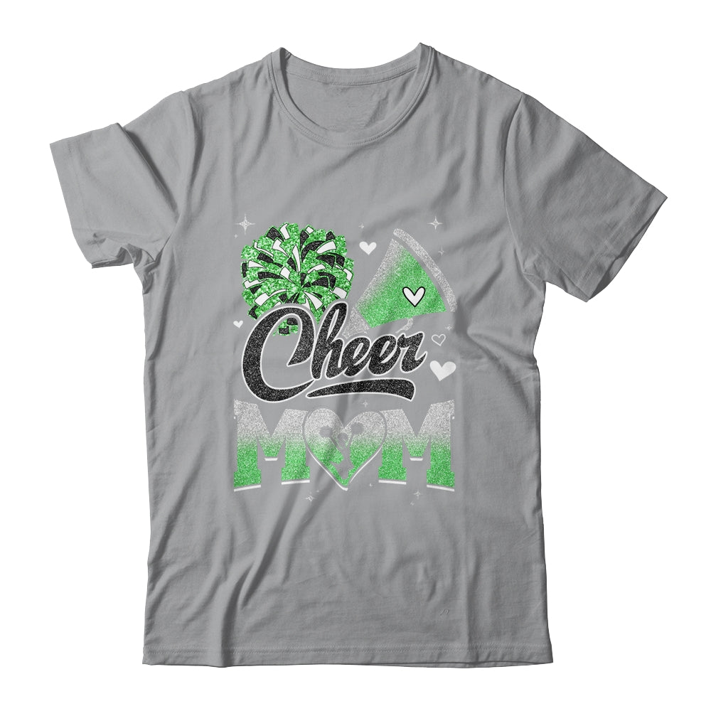 Cheer Mom Green Cheerleading Football For Women Graphic Shirt & Tank Top | teecentury