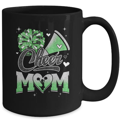 Cheer Mom Green Cheerleading Football For Women Graphic Mug | teecentury