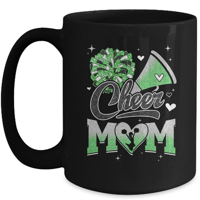 Cheer Mom Green Cheerleading Football For Women Graphic Mug | teecentury