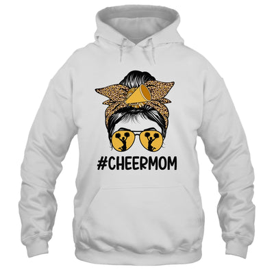 Cheer Mom Mama Parents Cheerleading Mom Messy Bun Shirt & Tank Top | teecentury