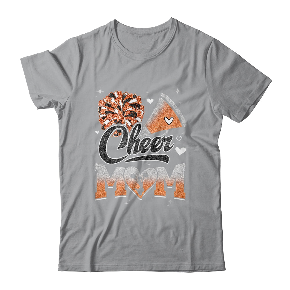 Cheer Mom Orange Cheerleading Football For Women Graphic Shirt & Tank Top | teecentury