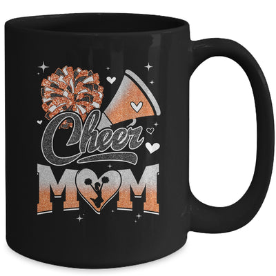 Cheer Mom Orange Cheerleading Football For Women Graphic Mug | teecentury