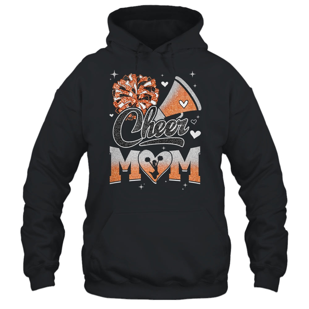 Cheer Mom Orange Cheerleading Football For Women Graphic Shirt & Tank Top | teecentury