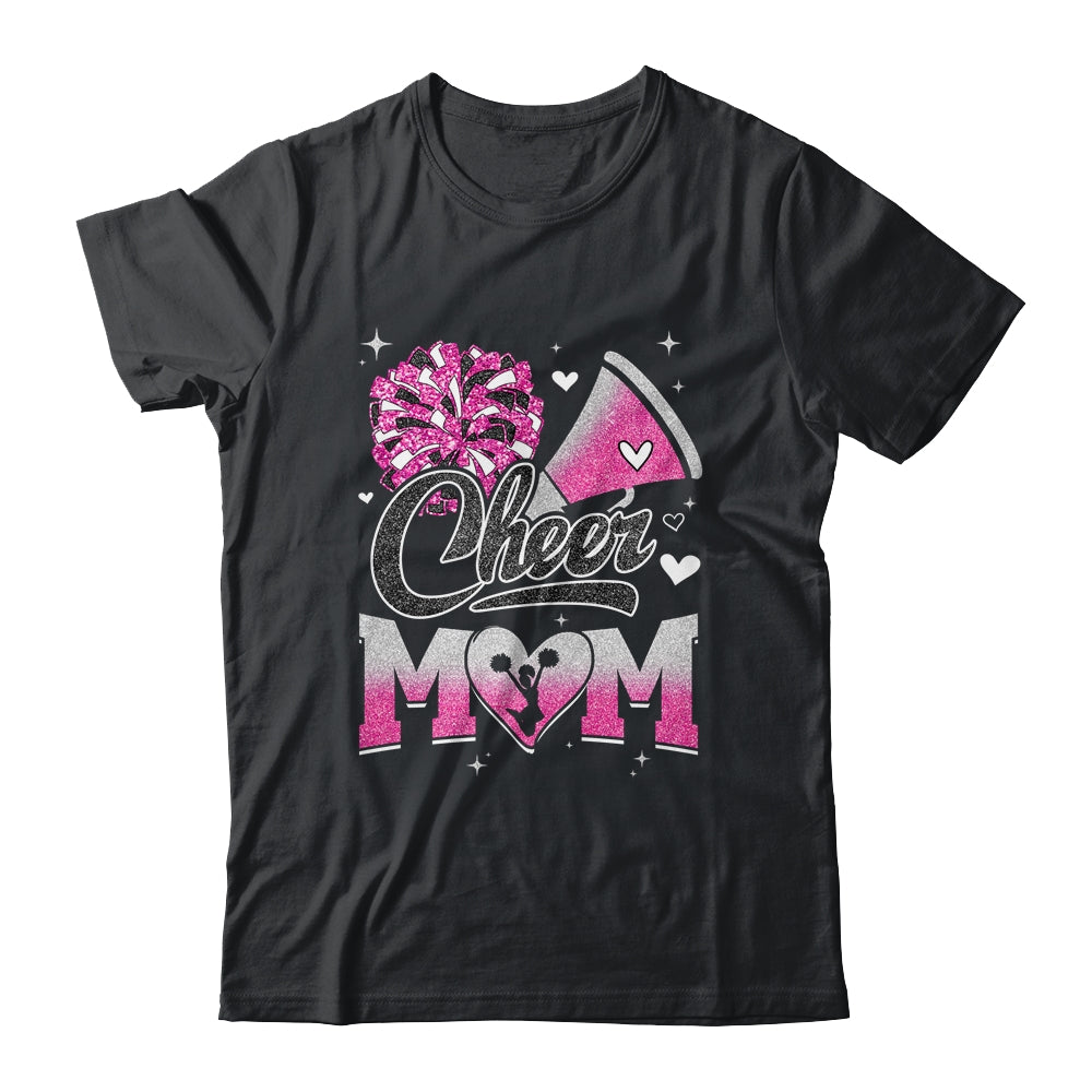 Cheer Mom Pink Cheerleading Football For Women Graphic Shirt & Tank Top | teecentury