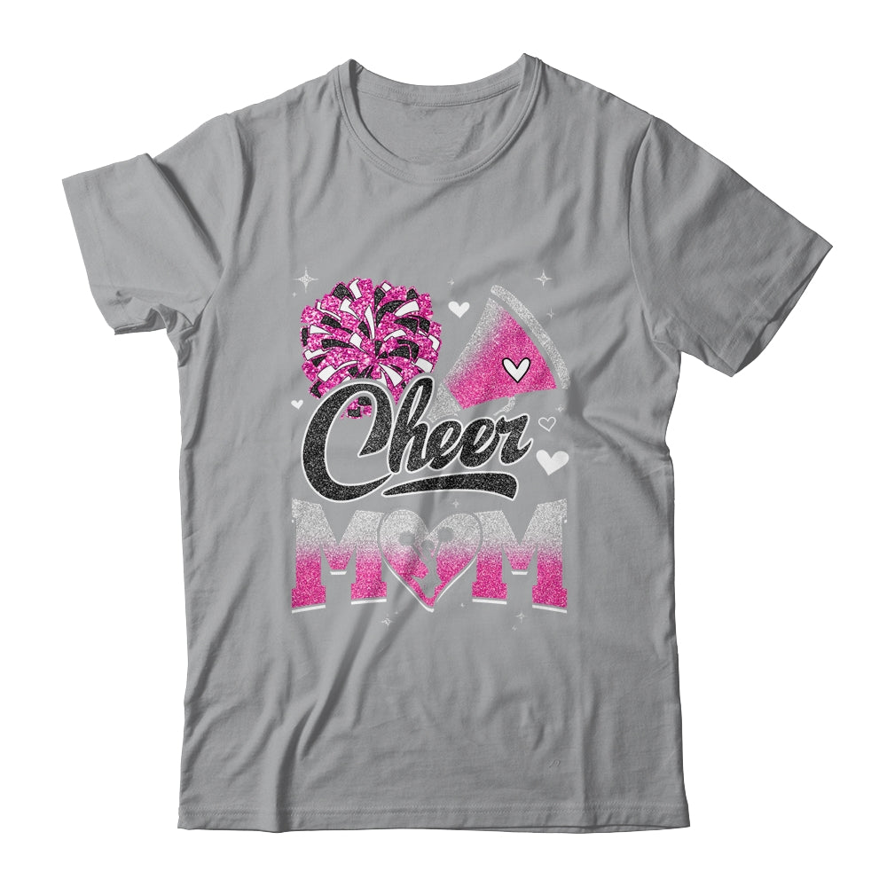 Cheer Mom Pink Cheerleading Football For Women Graphic Shirt & Tank Top | teecentury