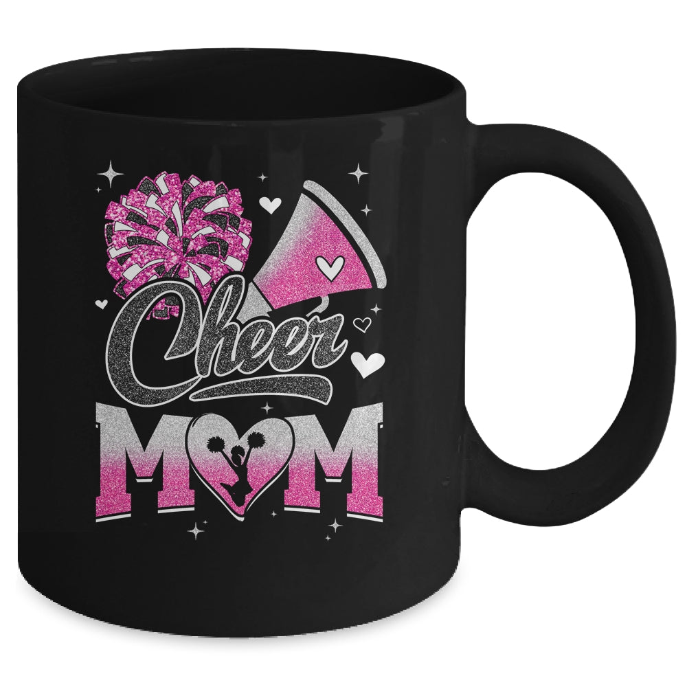 Cheer Mom Pink Cheerleading Football For Women Graphic Mug | teecentury