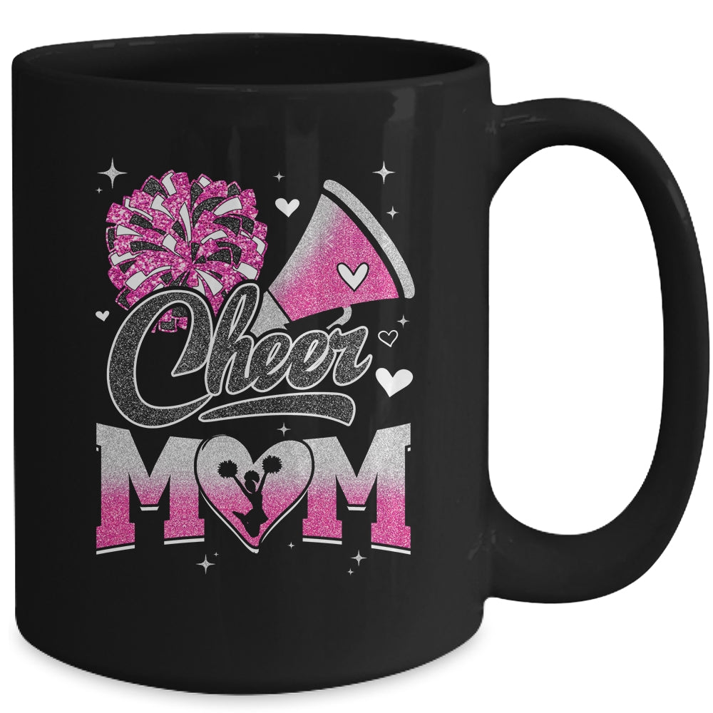 Cheer Mom Pink Cheerleading Football For Women Graphic Mug | teecentury