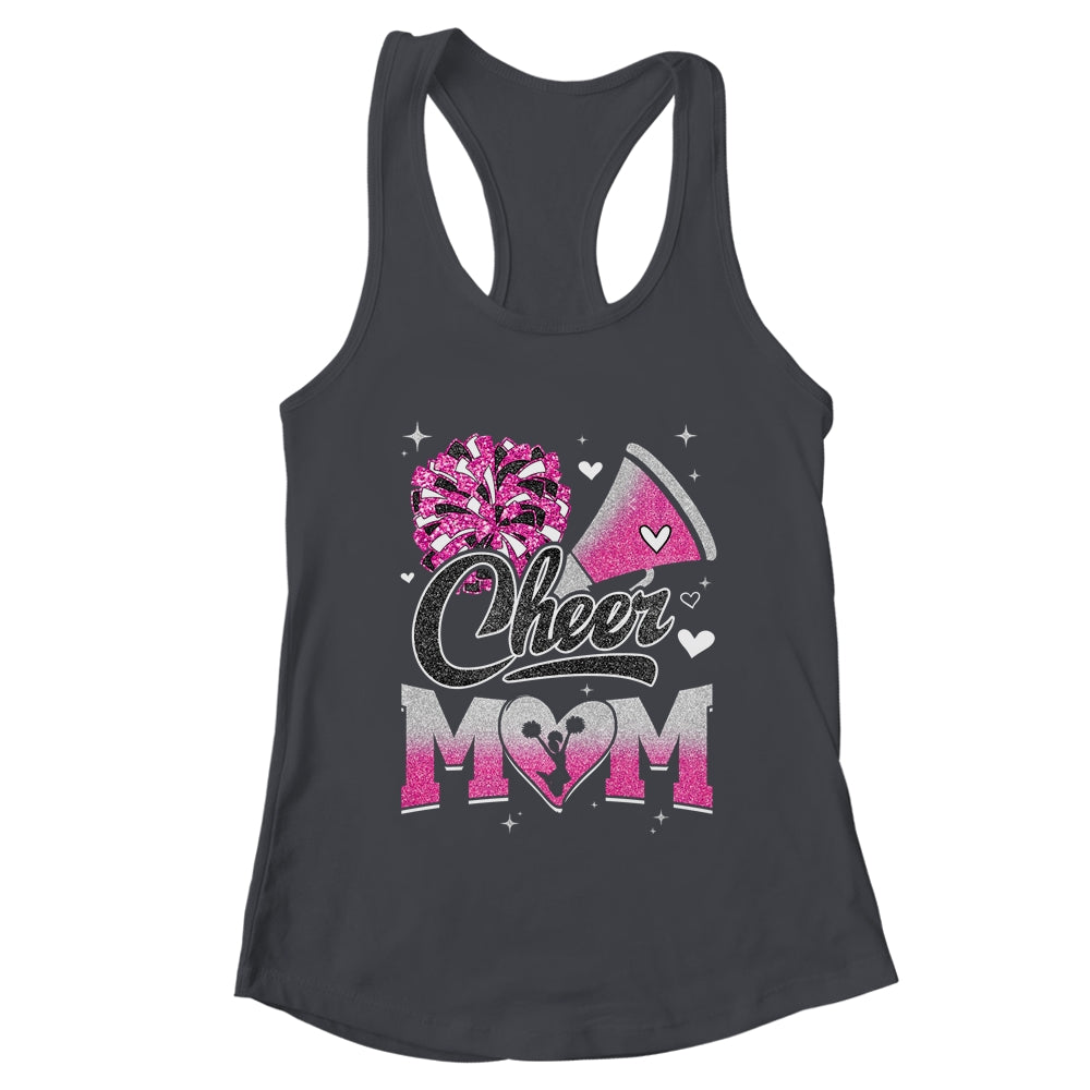 Cheer Mom Pink Cheerleading Football For Women Graphic Shirt & Tank Top | teecentury