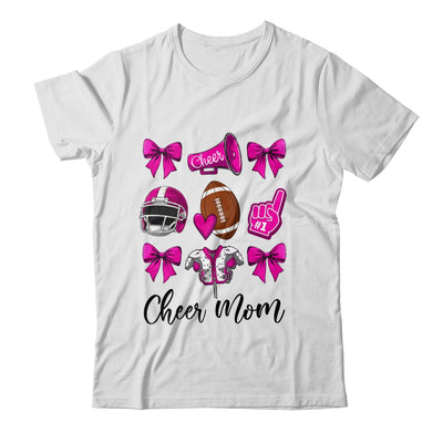 Cheer Mom Pink Women Cheerleading Football Coquette Bow Shirt & Sweatshirt | teecentury