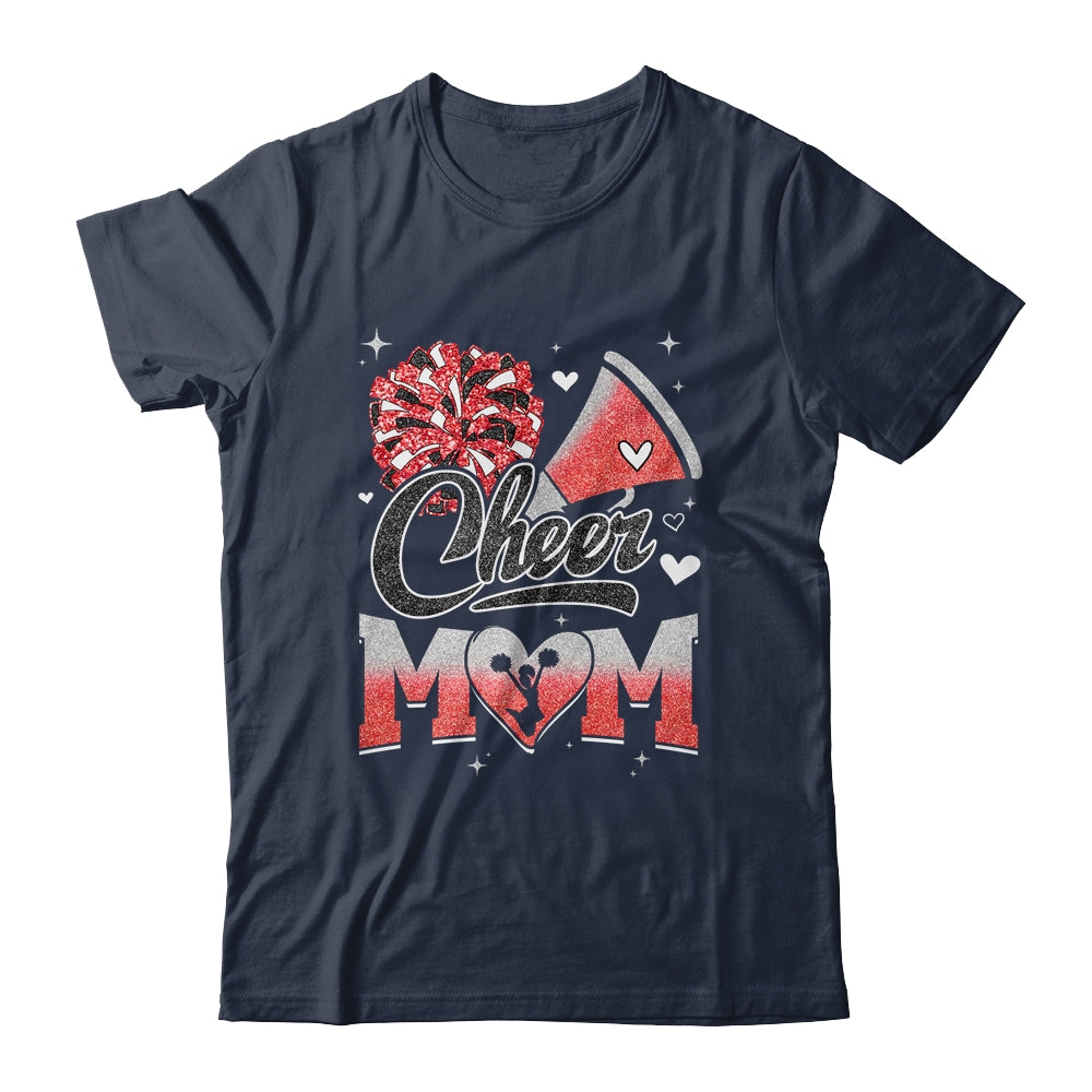 Cheer Mom Red Cheerleading Football For Women Graphic Shirt & Tank Top | teecentury