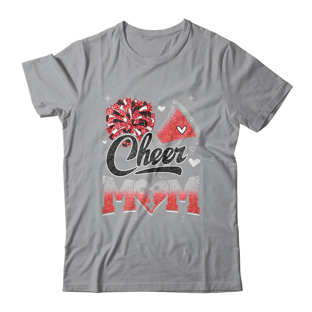 Cheer Mom Red Cheerleading Football For Women Graphic Shirt & Tank Top | teecentury