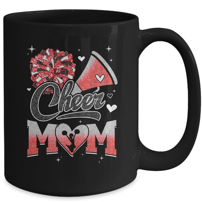 Cheer Mom Red Cheerleading Football For Women Graphic Mug | teecentury