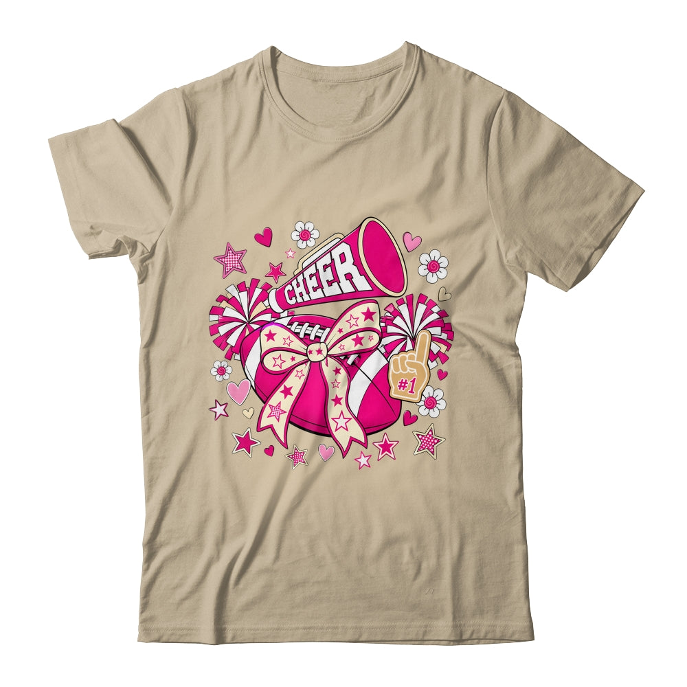 Cheer Ribbon Coquette Pink Cherring Cheer Leader Girl Women Shirt & Tank Top | teecentury
