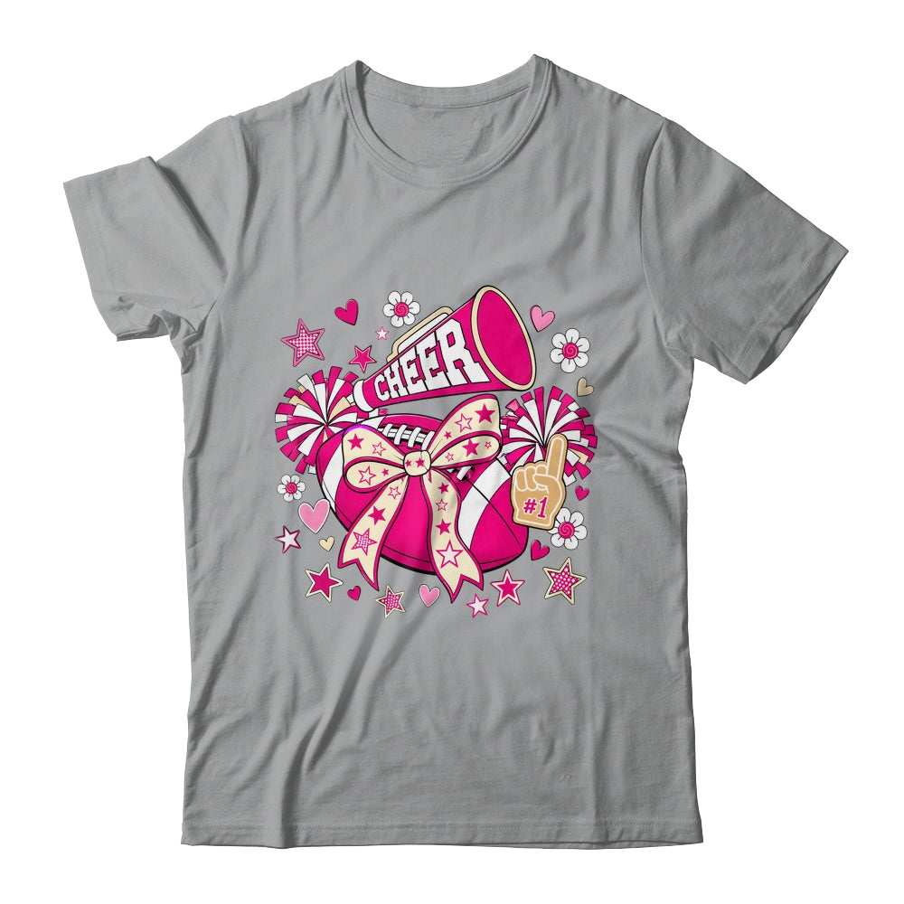 Cheer Ribbon Coquette Pink Cherring Cheer Leader Girl Women Shirt & Tank Top | teecentury