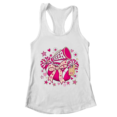Cheer Ribbon Coquette Pink Cherring Cheer Leader Girl Women Shirt & Tank Top | teecentury