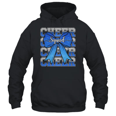 Cheer Squad Funny Cheerleader Cheerleading Coquette Bow Blue Shirt & Tank Top | teecentury