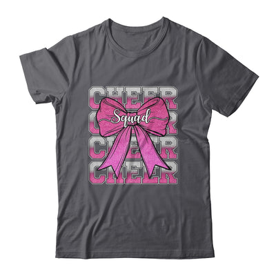 Cheer Squad Funny Cheerleader Cheerleading Coquette Bow Pink Shirt & Tank Top | teecentury