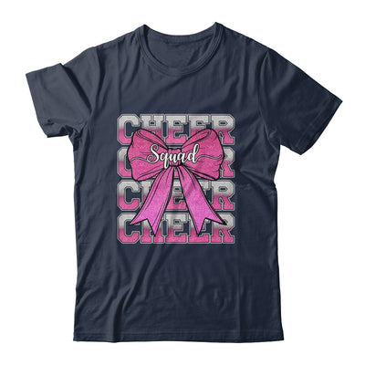 Cheer Squad Funny Cheerleader Cheerleading Coquette Bow Pink Shirt & Tank Top | teecentury