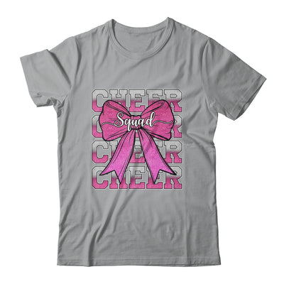 Cheer Squad Funny Cheerleader Cheerleading Coquette Bow Pink Shirt & Tank Top | teecentury