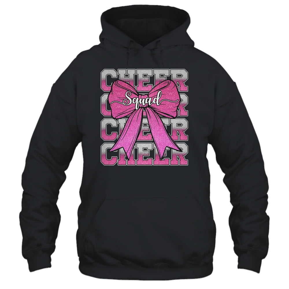 Cheer Squad Funny Cheerleader Cheerleading Coquette Bow Pink Shirt & Tank Top | teecentury