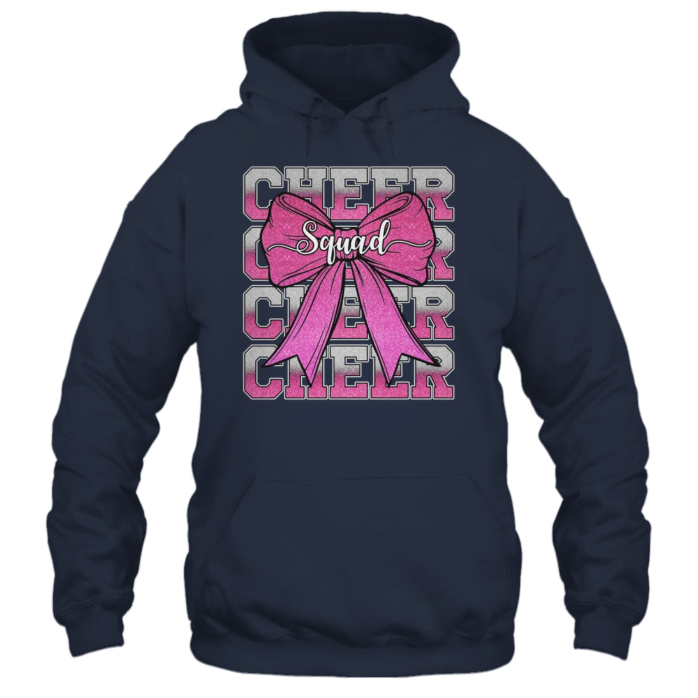 Cheer Squad Funny Cheerleader Cheerleading Coquette Bow Pink Shirt & Tank Top | teecentury